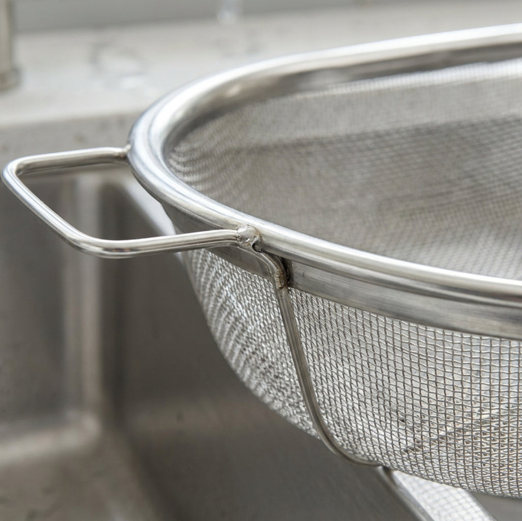 Oval Stainless Mesh Sink Drainer Basket 13 in
